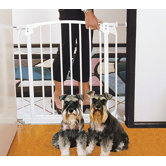 Swing Closed Pet Gate in White