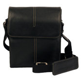 Shoulder Bag with Suede Accents