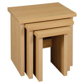 Sherwood Nest of Tables in Natural Oak