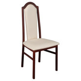 York Upholstered Back Chair in Mahogany