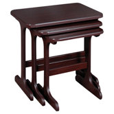York Nest of Tables in Mahogany
