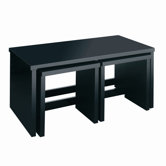 Manhattan Long John Table in Black Gloss