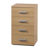 Atlanta 4 Drawers Desk End Pedestal Filing Cabinet
