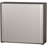 Evolution 2 Shelf Wide Tambour Cupboard in Quartzite