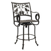 Old Gate Swivel Counter Stool with Loose Cushion