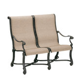 Villa Sling Entryway Metal Garden Bench