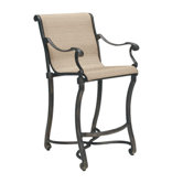 Villa Sling Small Stationary Bar Stool