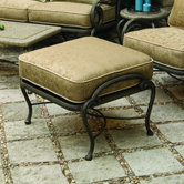 Old Gate Ottoman with Cushion