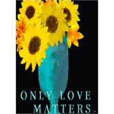 "Only Love Matters" Hand Embellished Canvas Art