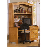 Cottage Computer Desk with Hutch