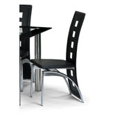 Brescia Dining Chair in Chrome