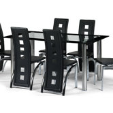 Brescia Glass Dining Table - 160cm