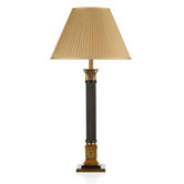 Florentia Table Lamp Base in Combination Of Solid Brass And Pewter