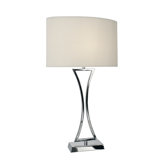 Oporto Wavy Table Lamp in Polished Chrome