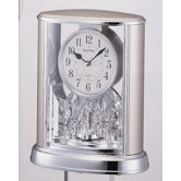 Silver Teardrop Clock