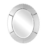 Evana Frameless Oval Wall Mirror