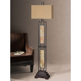 Suspended Slate Floor Lamp