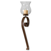 Scroll Wall Hurricane Hurricane in Antiqued Mahogany