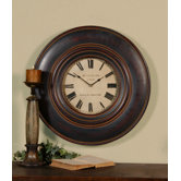 Adonis Clock in Distressed Black