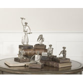 Six Piece Music Circle in Polished Aluminum