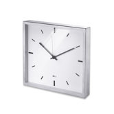 Durata Square Quartz Wall Clock in White