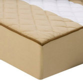 Metro Quilted Changing Pad Cover in Khaki and Chocolate