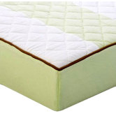 Metro Quilted Changing Pad Cover in Lime and Chocolate