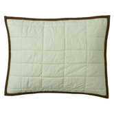 Metro Quilted Boudoir in Lime and Chocolate