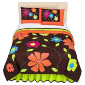 Valley of Flowers Comforter Set in Bright Multi