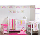 Girls Stripes and Plaids Crib Bedding Collection