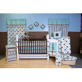Mod Diamonds and Stripes Crib Bedding Collection