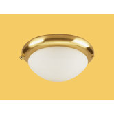 Design and Combine One Light Ceiling Fan Light Kit in Satin Brass