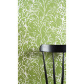 Wild Flower Wallsmart Wallpaper in Green / White