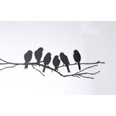 Lovebirds Wall Sticker in Black