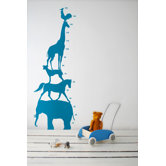 Animal Tower Kids Wall Sticker