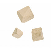 Wooden Diamond Hooks (Set of 3)