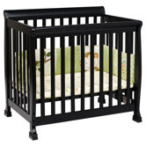 Kalani Mini Convertible Crib in Ebony