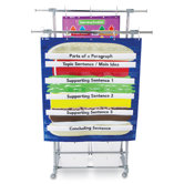 Double Pocket Chart Stand with Storage