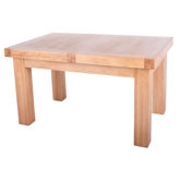 130cm Extending Table in Natural Solid Oak