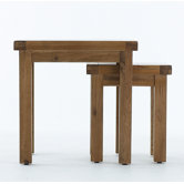 Farmhouse Nest of Table in Old Oak