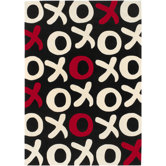 Cow Parade Black Rug