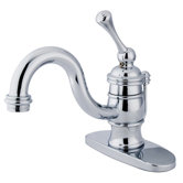 Vintage Single Hole Bathroom Faucet with Single Lever Handle