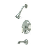 Heritage Thermostatic Pressure Balanced Tub and Shower Faucet with Porcelain Lever Handles