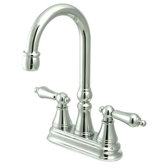 Madison Centerset Bar Faucet with Metal Lever Handles