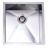 Town Square Undermount Single Bowl Kitchen Sink in Brushed Nickel