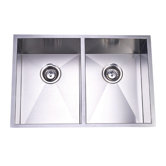 Town Square Undermount Offset Double Bowl Kitchen Sink