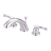 Mini Widespread Bathroom Faucet with Double Lever Handles