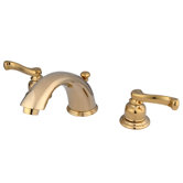 Widespread Bathroom Faucet with Double Lever Handles