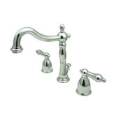 Heritage Widespread Bathroom Faucet with Double Lever Handles
