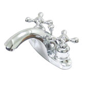 Centerset Bathroom Faucet with Double Cross Handles